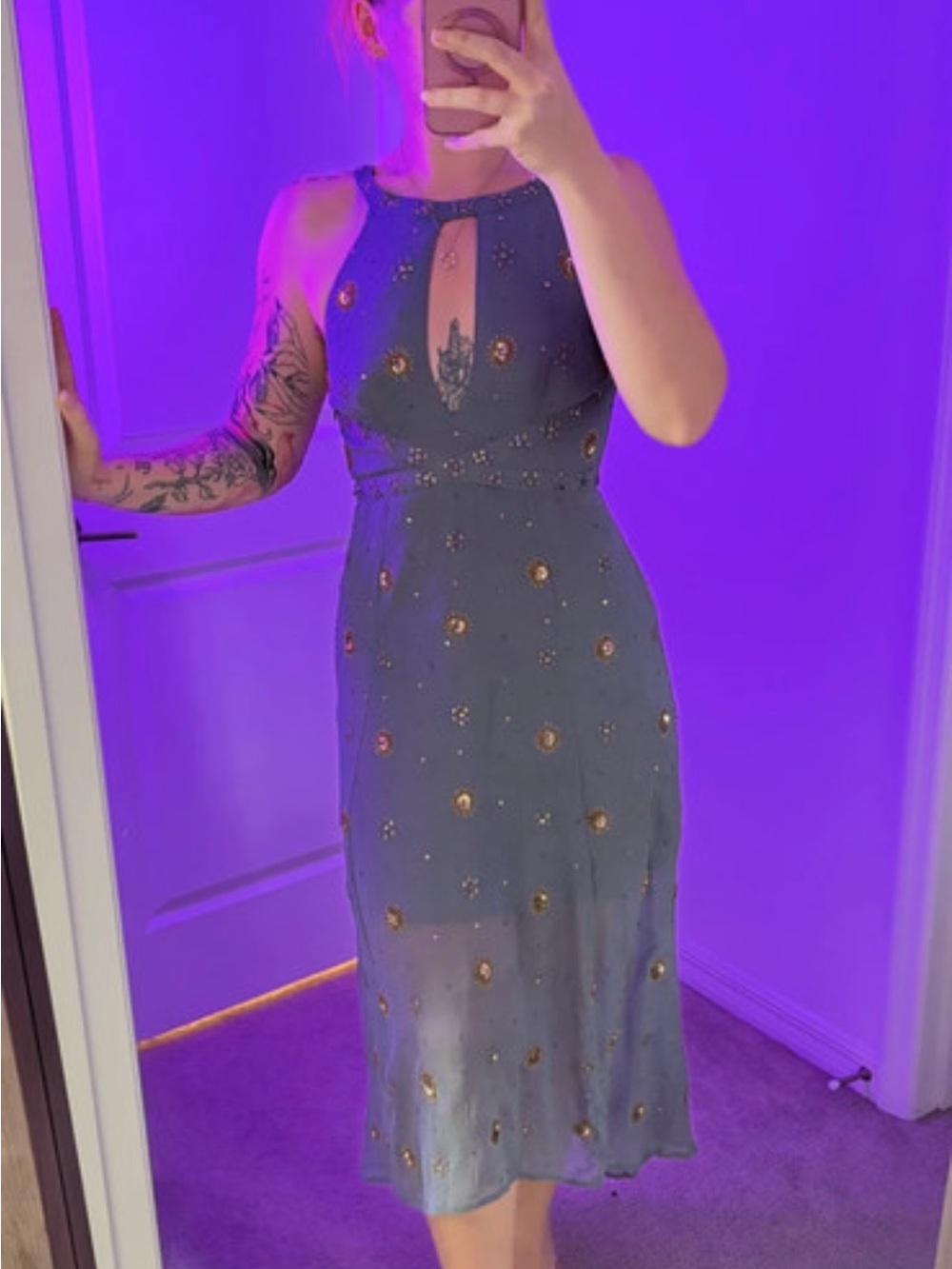 Free people size 4 boho fairycore dress celestial collection